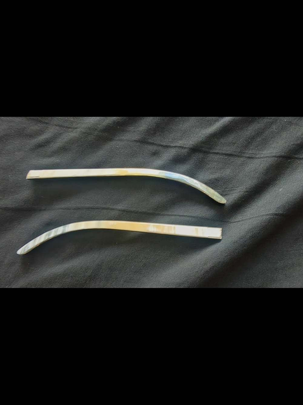 GENUINE CARTIER RIMLESS MIXED BUFFALO HORN TEMPLES